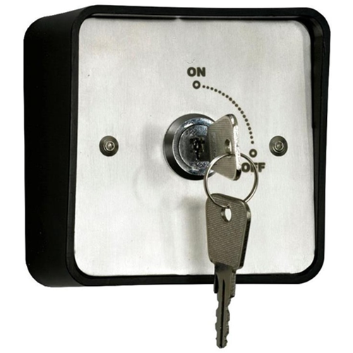 Weatherproof Ip54 Rated Surface Or Flush Mount Key Switch With 2 Keys