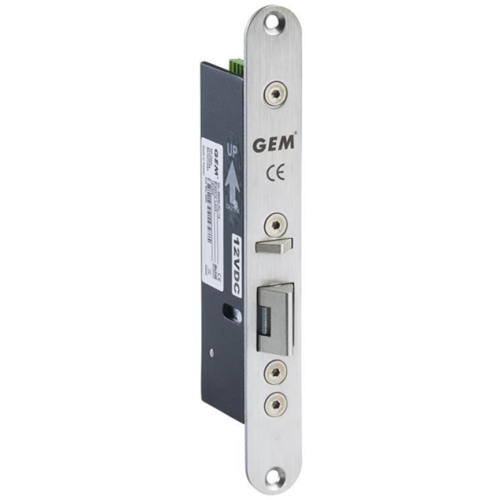 12Vdc fire rated monitored mortice electric lock. Fail safe. Suitable for use on emergency escape routes. Suitable for horizontal or vertical installation
