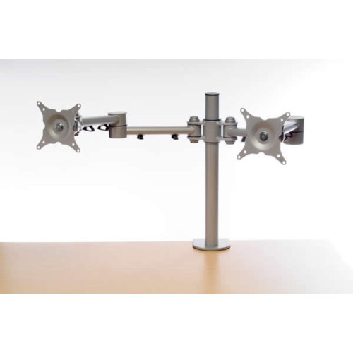 CMW Ltd | Algar Silver twin Screen Monitor Arm