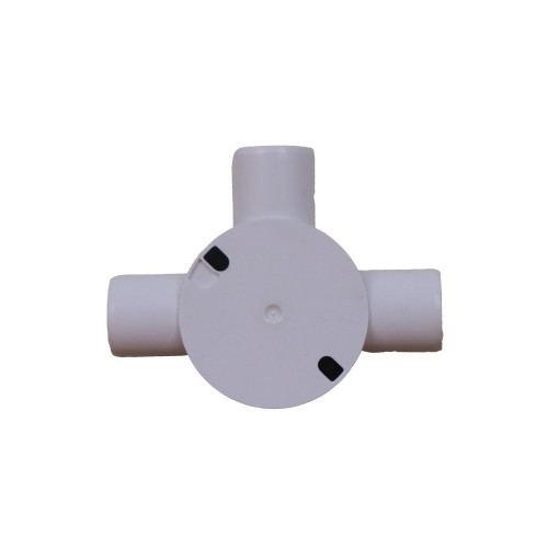 Dietzel Univolt Plastic Conduit Fittings CB25/3WS | LSF 25mm White Plastic Conduit Tee Box