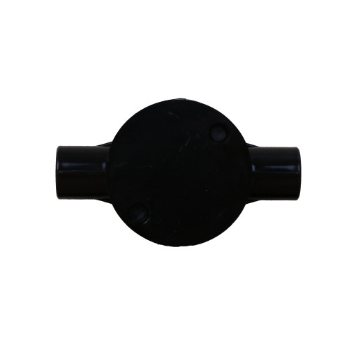 Univolt CB20/2SW | Dietzel Univolt 20mm Black PVC Rigid Conduit Through Box