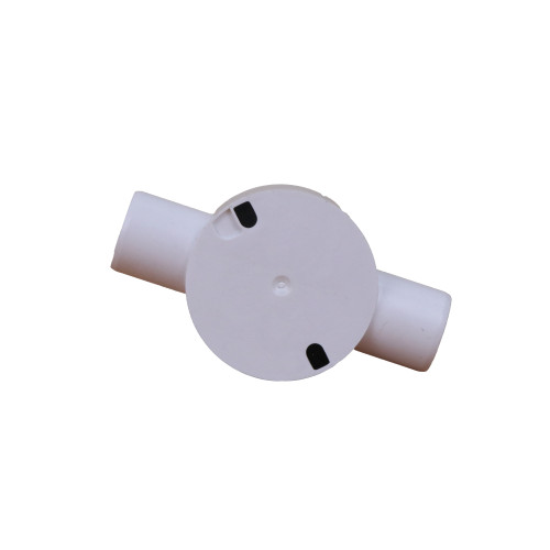Univolt CB25/2WS | LSF 25mm White PVC Rigid Conduit Through Box
