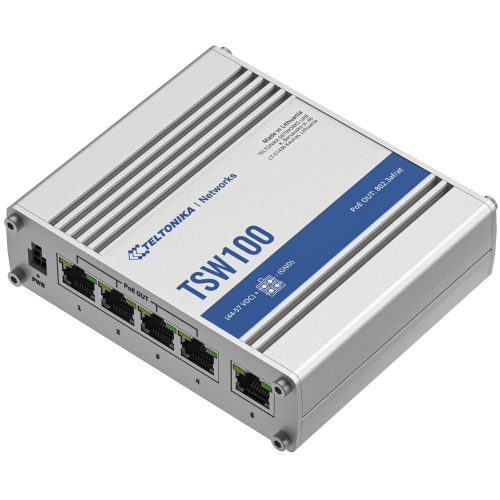 Teltonika TSW100 Industrial Unmanaged POE+ Switch