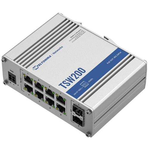 Teltonika TSW200 Industrial Unmanaged POE+ Switch