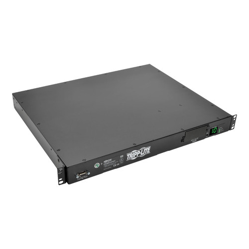 Tripp Lite PDUMH15HVAT 2.4kW Single-Phase Metered Automatic Transfer Switch PDU, 2 200-240V C14 Inlets, 10 C13 Outputs, 1U, TAA | CMW Ltd
