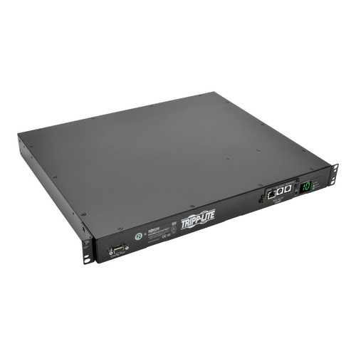 Tripp Lite PDUMH15HVATNET 2.4kW Single-Phase Switched Automatic Transfer Switch PDU, 2 200-240V C14 Inlets, 10 C13 Outputs, 1U, TAA | CMW Ltd
