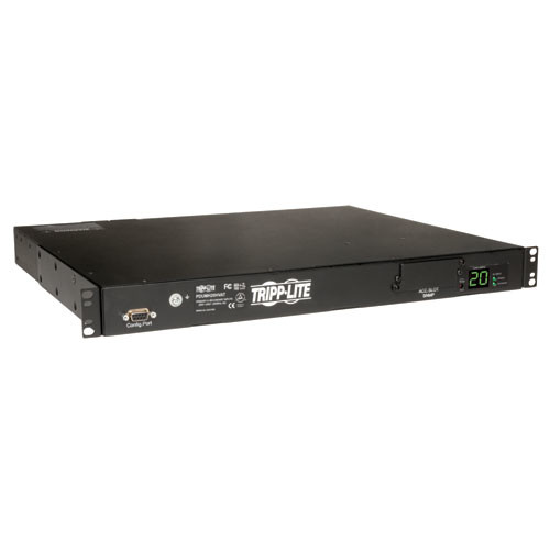 Tripp Lite PDUMH20HVAT 3.8kW Single-Phase Metered Automatic Transfer Switch PDU, 2 200-240V C20 Inlets, 8 C13 & 2 C19 Outputs, 1U, TAA | CMW Ltd