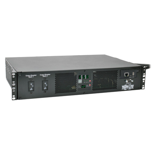 Tripp Lite PDUMH32HVATNET 7.4kW Single-Phase Switched Automatic Transfer Switch PDU, 2 230V IEC309 32A Blue Inputs, 16-C13 2-C19 Outlets, 2U, TAA | CMW Ltd