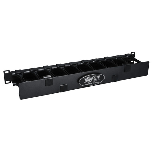 Tripp Lite SRCABLEDUCT1UHD SmartRack 1U High Capacity Horizontal Cable Manager - Finger duct with dual-hinge cover | CMW Ltd