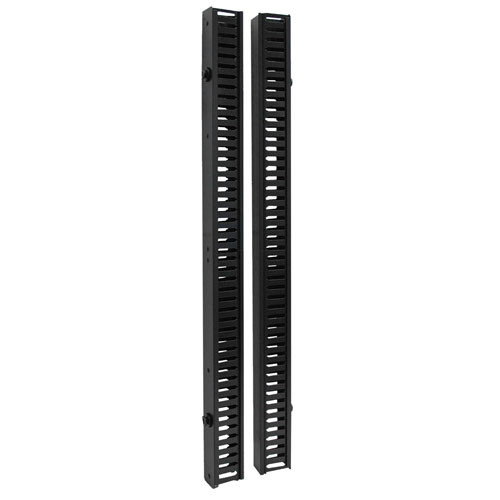 Tripp Lite SRCABLEDUCTVRT SmartRack 6-ft. (1.8 m) Vertical Cable Manager - Double finger duct with cover & toolless mounting | CMW Ltd