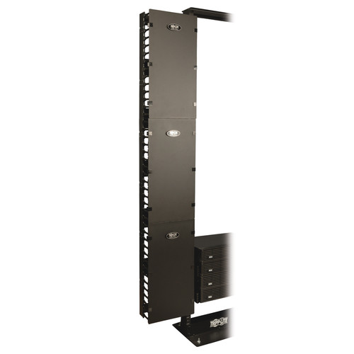 Tripp Lite SRCABLEVRT12 SmartRack 12 in. Width High Capacity Vertical Cable Manager - Double finger duct with cover | CMW Ltd