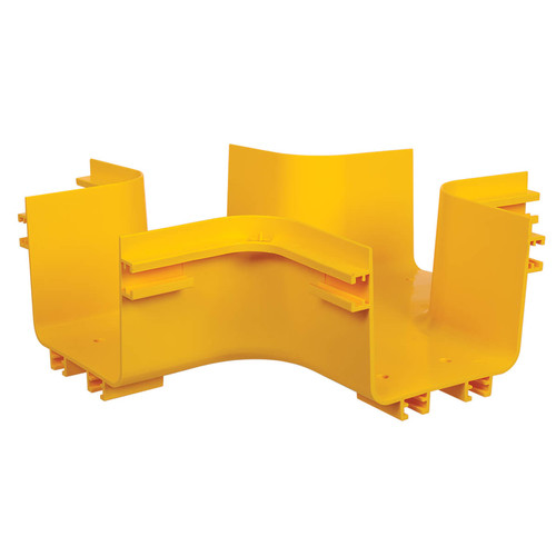 Tripp Lite SRFC5JUNT4 Toolless Horizontal 4-Way Junction for Fiber Routing System, 120 mm (5 in.) | CMW Ltd