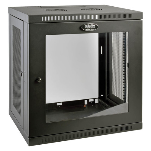 Tripp Lite SRW12UG SmartRack 12U Low-Profile Switch-Depth Wall-Mount Rack Enclosure Cabinet with Clear Acrylic Window | CMW Ltd