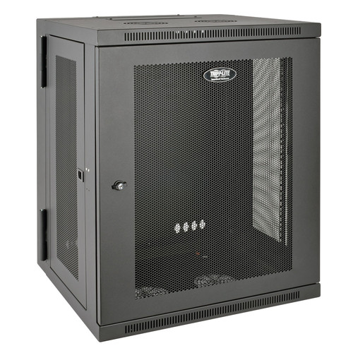 Tripp Lite SRW15US SmartRack 15U Low-Profile Switch-Depth Wall-Mount Rack Enclosure Cabinet, Hinged Back | CMW Ltd