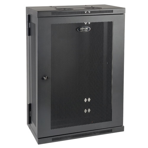 Tripp Lite SRW18US13 SmartRack 18U Low-Profile Patch-Depth Wall-Mount Rack Enclosure Cabinet, Hinged Back | CMW Ltd