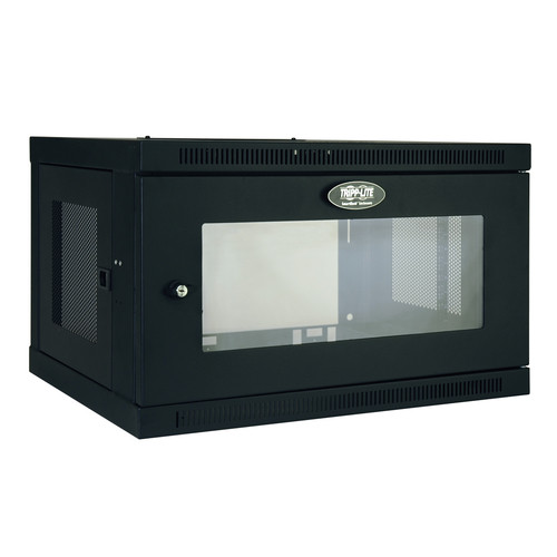Tripp Lite SRW6UG SmartRack 6U Low-Profile Switch-Depth Wall-Mount Rack Enclosure Cabinet with Clear Acrylic Window | CMW Ltd