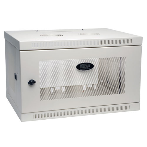 Tripp Lite SRW6UW SmartRack 6U Low-Profile Switch-Depth Wall-Mount Rack Enclosure Cabinet, White | CMW Ltd
