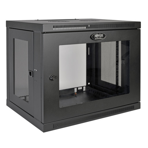 Tripp Lite SRW9UG SmartRack 9U Low-Profile Switch-Depth Wall-Mount Rack Enclosure Cabinet with Clear Acrylic Window | CMW Ltd