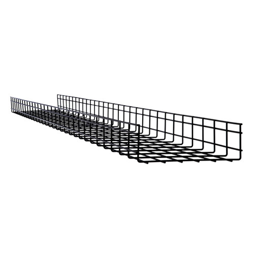 Tripp Lite SRWB12410STR Wire Mesh Cable Tray - 300 x 100 x 3000 mm (12 in. x 4 in. x 10 ft.) | CMW Ltd