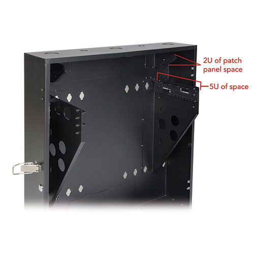 Tripp Lite SRWF5U36 SmartRack 5U Low-Profile Vertical-Mount Server-Depth Wall-Mount Rack Enclosure Cabinet | CMW Ltd