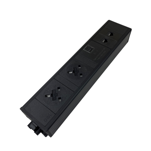 2 Power, A & C USB, 2 x Cat6 Under Desk Module