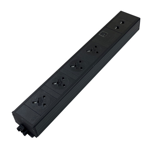 4 Power, A & C USB, 2 x Cat6 Under Desk Module