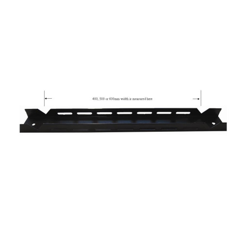CMW Ltd | 500mm Black Steel Under Floor Pedestal Leg Wire Basket Tray Support Bracket with U Bolts & Fixings 