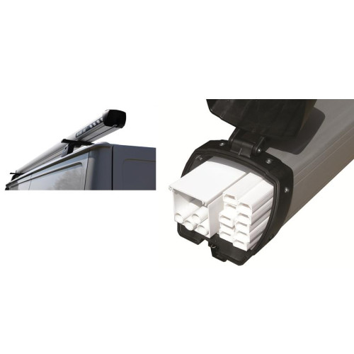 CMW Ltd Van Equipment | Trunking Van Tube, 3m, pipe carrier for safe transport and locked storage for trunking and conduits