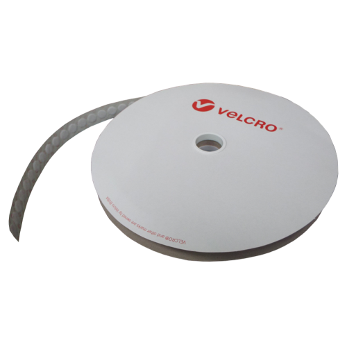Velcro E28801301011425 | HOOK - White 13mm Diameter Coin ( Roll of 1,000 ) (25m roll)