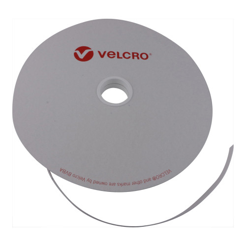 Velcro E22901001099925 | White 10mm Wide VELCRO&Acirc;&reg; Brand Continuous Tape (25m roll)