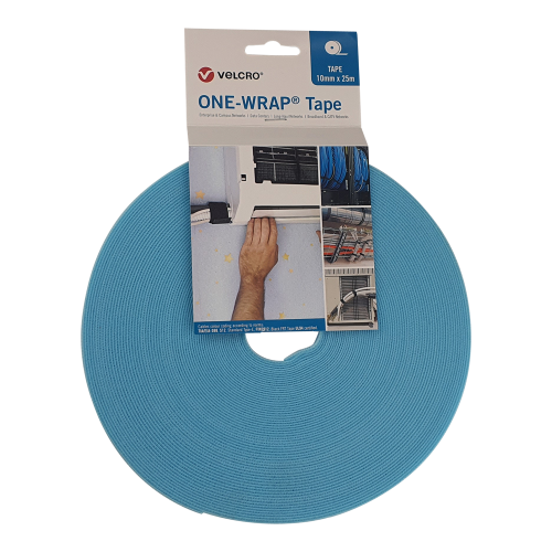 Velcro VEL-OW64110 | Aqua 10mm Wide VELCRO&Acirc;&reg; Brand Continuous Tape (25m roll)