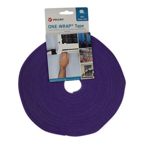 Velcro VEL-OW64133 | Purple 16mm Wide VELCRO&Acirc;&reg; Brand ONE-WRAP&Acirc;&reg; Tape (25m roll)