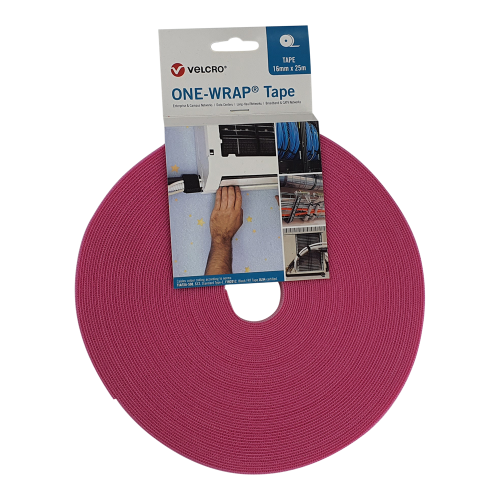 Velcro VEL-OW64135 | Pink 16mm Wide VELCRO&Acirc;&reg; Brand Continuous Tape (25m roll)