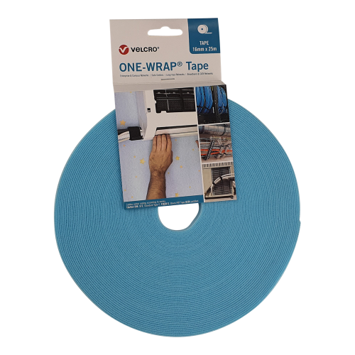 Velcro VEL-OW64136 | Aqua 16mm Wide VELCRO&Acirc;&reg; Brand Continuous Tape (25m roll)