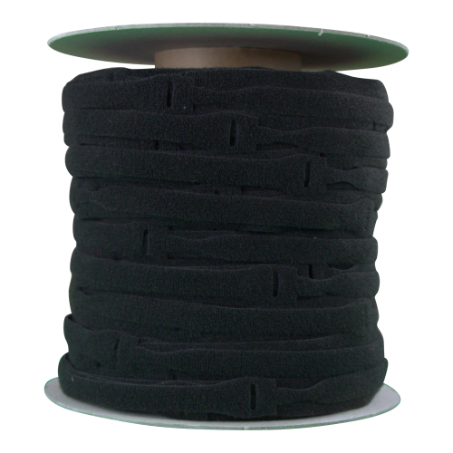 Velcro VEL-OW64566 | Black 200mm x 20mm VELCRO® Brand ONE-WRAP® Cable Ties (Spool/750)