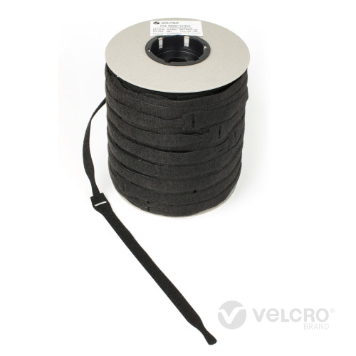 Velcro VEL-OW64666 | Black 230mm x 20mm VELCRO® Brand ONE-WRAP® Cable Ties (Spool/750)