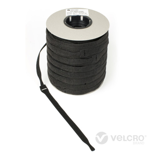 Velcro VEL-OW64666 | Black 230mm x 20mm VELCRO&Acirc;&reg; Brand ONE-WRAP&Acirc;&reg; Cable Ties (Spool/750)