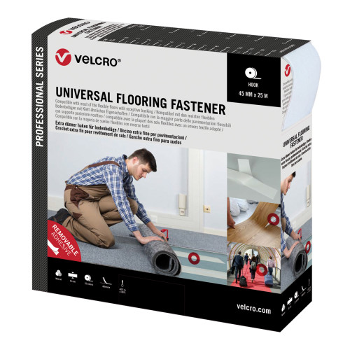 Velcro VEL-PS20021 | VELCRO&Acirc;&reg; Brand Pro Trade Universal Flooring Fastener 45mm x 25m Natural