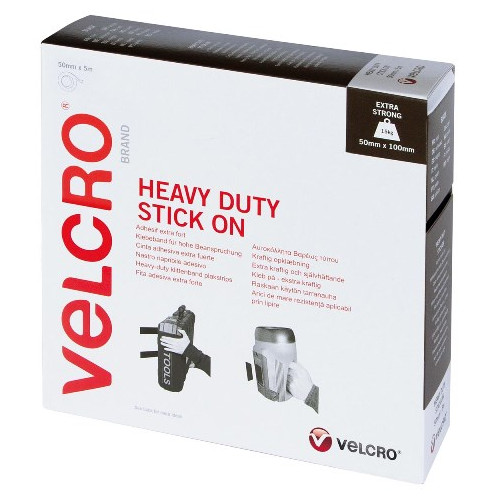 Velcro VEL-EC60243 | VELCRO&Acirc;&reg; Brand Heavy Duty Stick on Tape 5m Black 