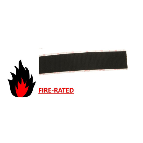 Velcro E01005033011525 | FR Black 50mm Female VELCRO&Acirc;&reg; Brand Loop Tape (25m roll)