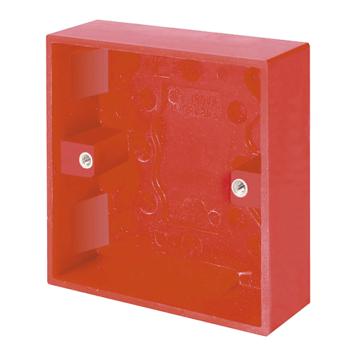 Scolmore Click Essentials 1 Gang 25mm Deep Pattress Box Red
