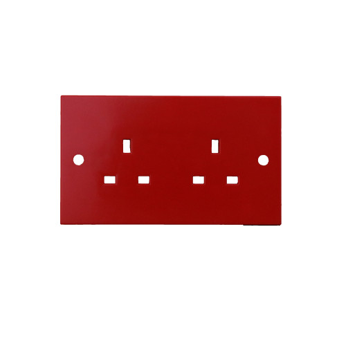 WA179  | Red 2 Gang 13a Socket Outlet