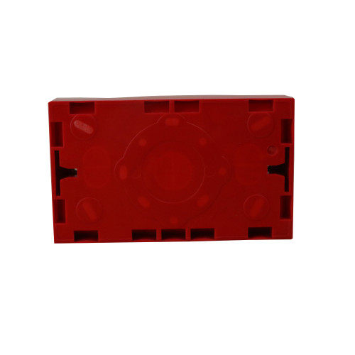 WA185  | Red 25mm Deep Double Gang Box