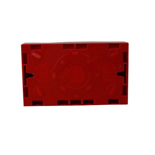 WA185 | Red 25mm Deep Double Gang Box