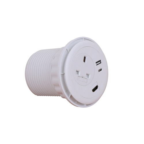 CMW Ltd | White Combo Unit with HDMI, USB A & C