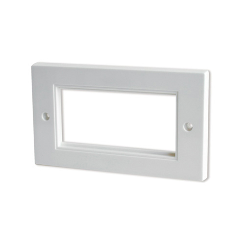 CMW Ltd | White Double Gang 100 x 50mm EURO Faceplate