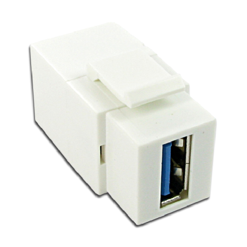 CMW Ltd  | White USB3 Keystone A to A Through Coupler