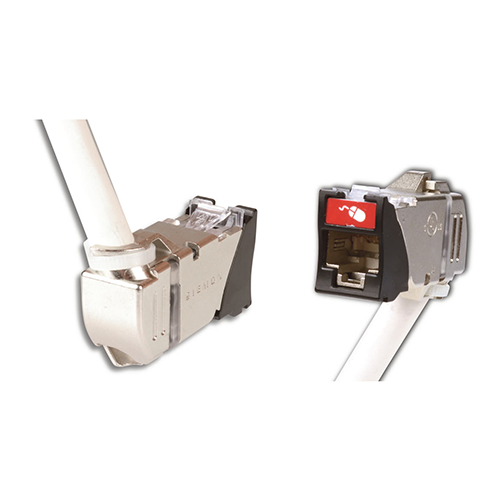 Siemon Z6A-45-S02DB Z-MAX 45 Cat6A Shielded Outlet White c/w Door Bulk Pack
