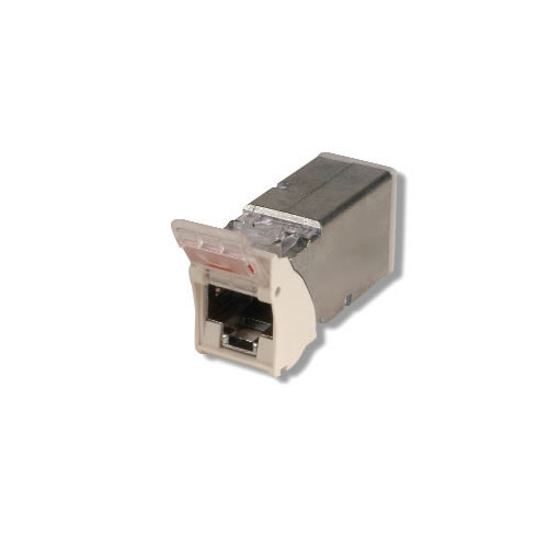Siemon Z6A-S02D | Siemon Shielded Z-MAX Cat 6A Outlet White C/W Door
