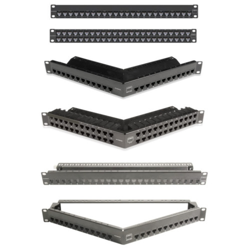 Siemon ZS-PNL-24E | Siemon Z-MAX 24 Port Unloaded Shielded Patch Panel 1U
